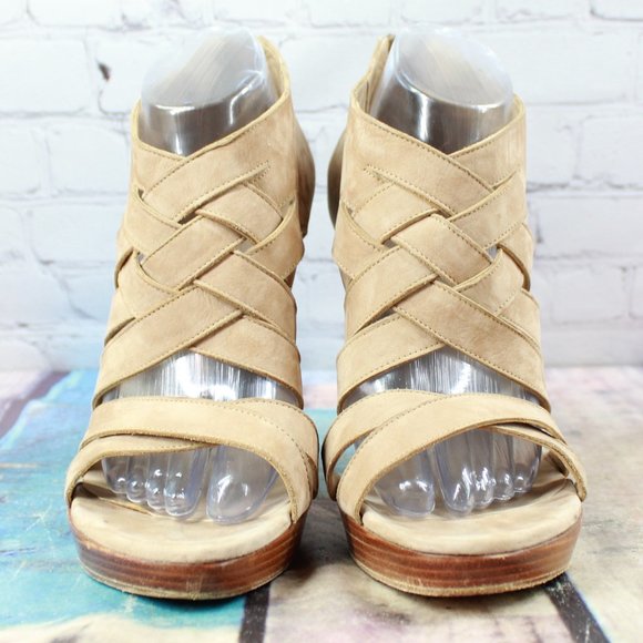 Stuart Weitzman Pump Open Toe Zip Heels Size 10 M - Picture 3 of 8